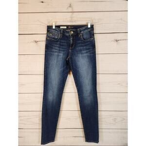 Kut from the Kloth Women's Blue Low Rise‎ Cotton Toothpick Skinny Jeans Size 4